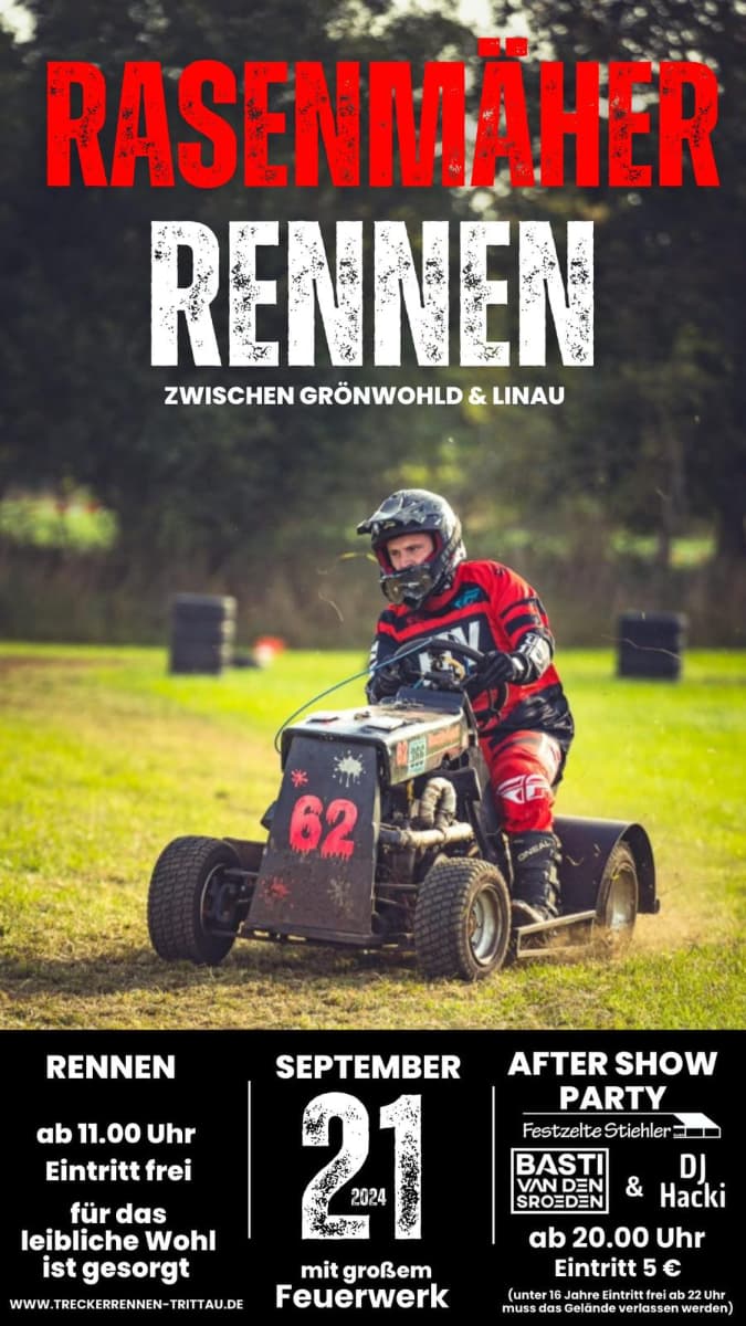 Plakat: 3. Trittauer Treckerrennen