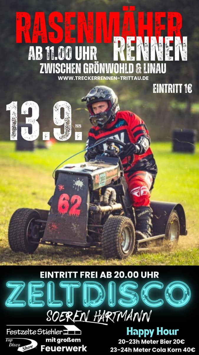 Plakat: 4. Trittauer Treckerrennen
