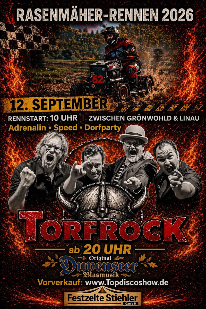 Plakat: 5. Trittauer Treckerrennen